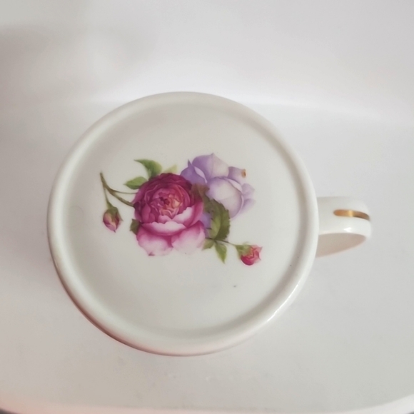 Vintage Adeline tea mug, fine porcelain Italian floral design - Picture 3 of 7